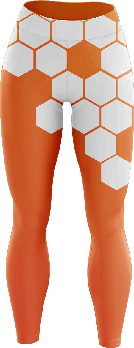 Hex Sublimated Padded Cycling Leggings